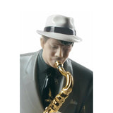 Sculptura din portelan, Jazz Saxophonist by Jose Luis Santes - LLADRO Sculptura din portelan, Jazz Saxophonist by Jose Luis Santes - LLADRO
