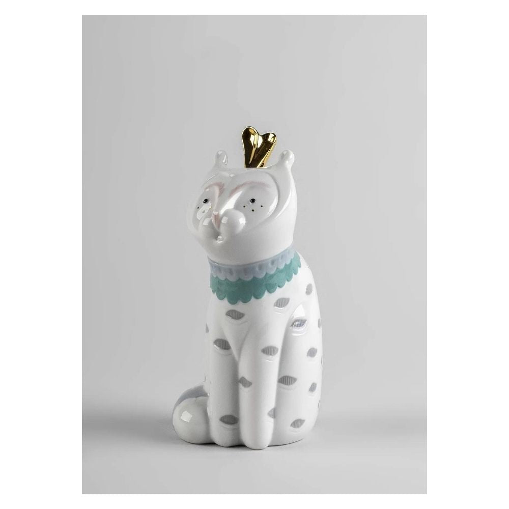 Statueta din portelan, Cat - Unusual friends by Aleksandra Zeromska - LLADRO Statueta din portelan, Cat - Unusual friends by Aleksandra Zeromska - LLADRO