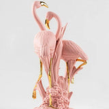 Sculptura din portelan, Pink Flamingos by Marco Antonio Nogueron - LLADRO Sculptura din portelan, Pink Flamingos by Marco Antonio Nogueron - LLADRO