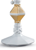 Veioza Belle de Nuit, 57 cm, alb/auriu - LLADRO Veioza Belle de Nuit, 57 cm, alb/auriu - LLADRO