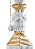 Veioza Belle de Nuit, 57 cm, alb/auriu - LLADRO Veioza Belle de Nuit, 57 cm, alb/auriu - LLADRO