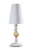 Veioza Belle de Nuit, 57 cm, alb/auriu - LLADRO Veioza Belle de Nuit, 57 cm, alb/auriu - LLADRO