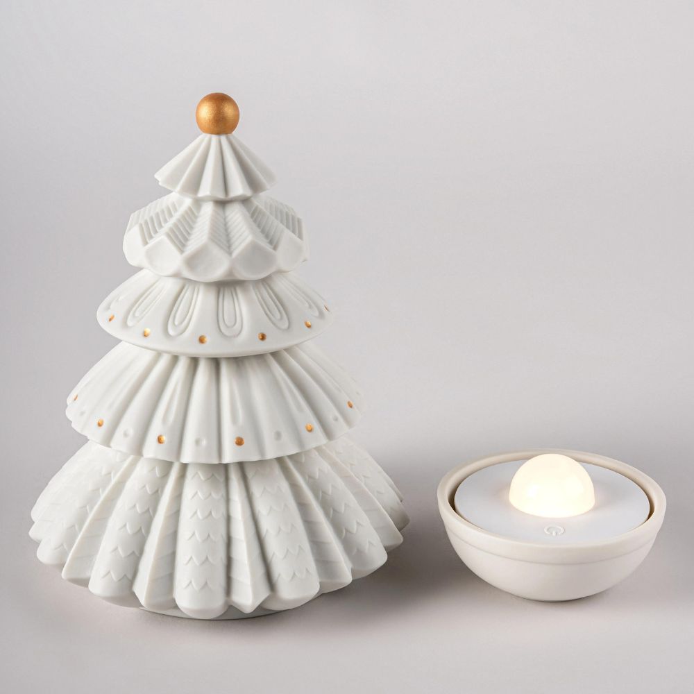 Lampa de masa din portelan, 24 cm, Brad - LLADRO Lampa de masa din portelan, 24 cm, Brad - LLADRO