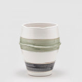 Vaza Fasce, alb-verde, 29 cm - SIMONA'S COLLECTION Vaza Fasce, alb-verde, 29 cm - SIMONA'S COLLECTION