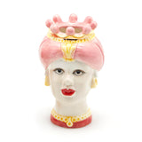 Vaza Testa Sicily, roz, 13 cm - SIMONA'S COLLECTION Vaza Testa Sicily, roz, 13 cm - SIMONA'S COLLECTION