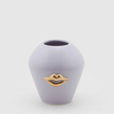 Vaza ceramica Kiss, lila-auriu, 15 cm - SIMONA'S COLLECTION Vaza ceramica Kiss, lila-auriu, 15 cm - SIMONA'S COLLECTION