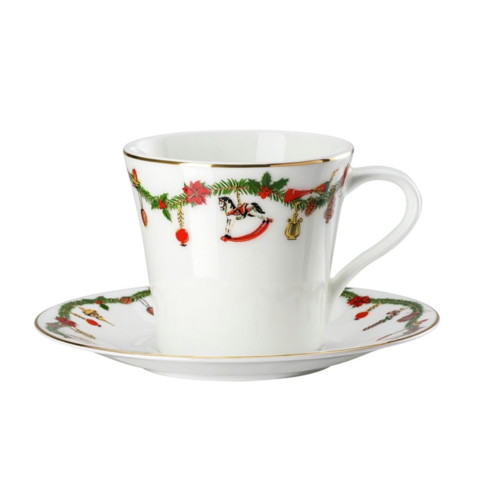 Ceasca combi si farfurie, Nora Christmas - HUTSCHENREUTHER Ceasca combi si farfurie, Nora Christmas - HUTSCHENREUTHER