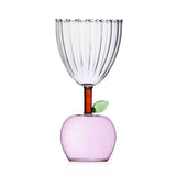 Pahar pentru vin, cu picior mar, pink, Fruits and Flower by Alessandra Baldereschi - ICHENDORF Pahar pentru vin, cu picior mar, pink, Fruits and Flower by Alessandra Baldereschi - ICHENDORF