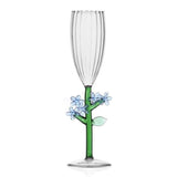 Pahar pentru sampanie, light blue flower, Botanica by Alessandra Baldereschi - ICHENDORF Pahar pentru sampanie, light blue flower, Botanica by Alessandra Baldereschi - ICHENDORF
