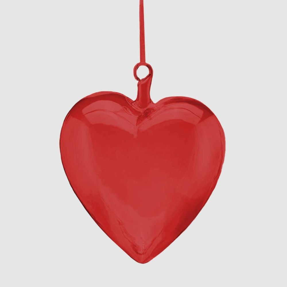 Decoratiune inima rosie din sticla, 18 cm - SIMONA'S COLLECTION Decoratiune inima rosie din sticla, 18 cm - SIMONA'S COLLECTION