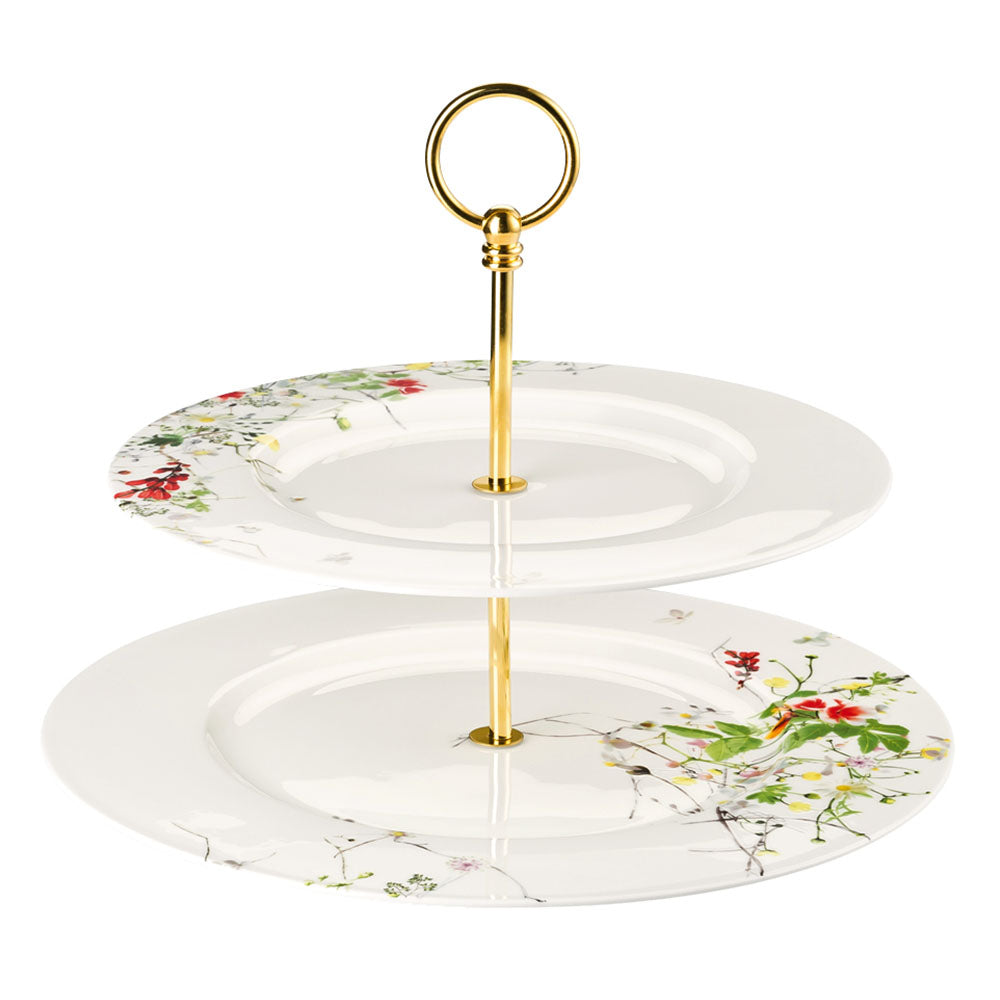 Etajera doua niveluri, Brillance Fleurs Sauvages by Regula Studli - ROSENTHAL Etajera doua niveluri, Brillance Fleurs Sauvages by Regula Studli - ROSENTHAL