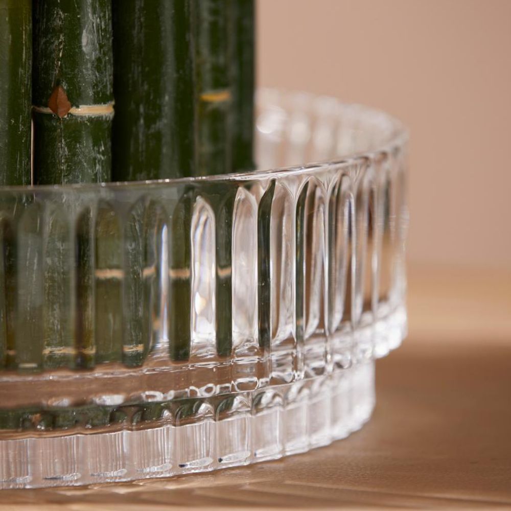 Bol decorativ Righe, transparent, 30 cm - SIMONA'S COLLECTION Bol decorativ Righe, transparent, 30 cm - SIMONA'S COLLECTION