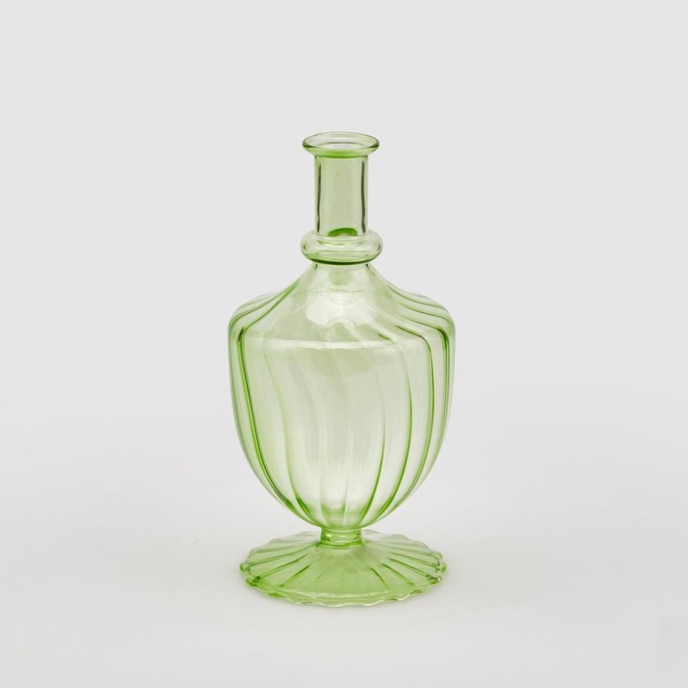 Vaza verde din sticla, 20 cm, Rigate Coppa - SIMONA'S COLLECTION Vaza verde din sticla, 20 cm, Rigate Coppa - SIMONA'S COLLECTION