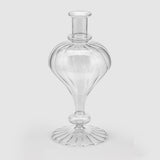 Vaza transparenta din sticla, 30 cm, Rigate Goccia - SIMONA'S COLLECTION Vaza transparenta din sticla, 30 cm, Rigate Goccia - SIMONA'S COLLECTION