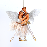 Ornament Cuplu Zane, auriu/alb, 14 cm - SIMONA'S Christmas Ornament Cuplu Zane, auriu/alb, 14 cm - SIMONA'S Christmas