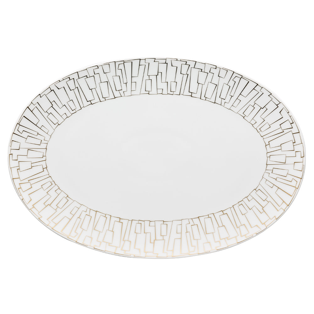 Platou oval, 34 cm, TAC Gropius Skin Gold by Walter Gropius - ROSENTHAL Platou oval, 34 cm, TAC Gropius Skin Gold by Walter Gropius - ROSENTHAL
