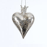 Ornament inima cu coroana, argintiu - SIMONA'S Christmas Ornament inima cu coroana, argintiu - SIMONA'S Christmas