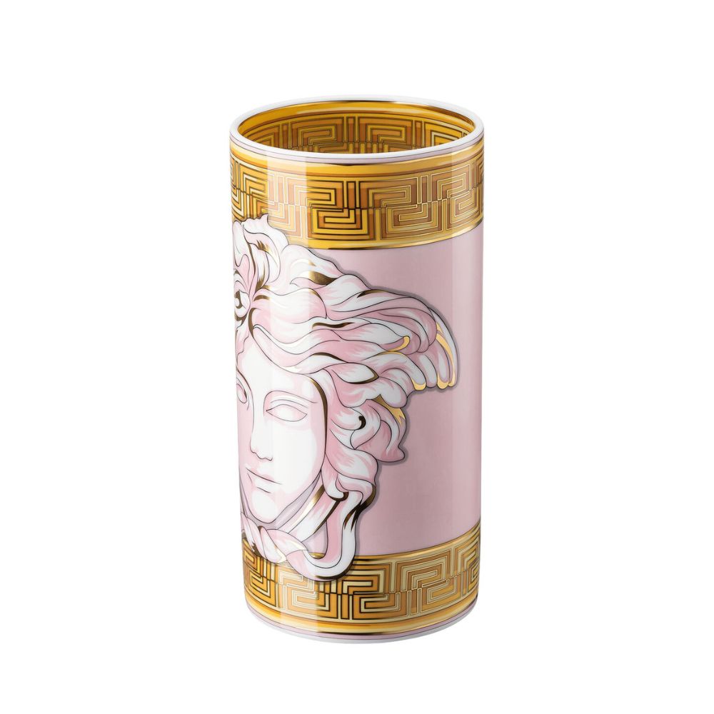 Vaza din portelan, 24 cm, Medusa Amplified Pink Coin - VERSACE Vaza din portelan, 24 cm, Medusa Amplified Pink Coin - VERSACE