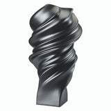 Vaza neagra din portelan, 32 cm, Squall Black Mat by Cedric Ragot - ROSENTHAL Vaza neagra din portelan, 32 cm, Squall Black Mat by Cedric Ragot - ROSENTHAL