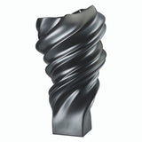 Vaza neagra din portelan, 32 cm, Squall Black Mat by Cedric Ragot - ROSENTHAL Vaza neagra din portelan, 32 cm, Squall Black Mat by Cedric Ragot - ROSENTHAL
