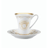 Ceasca pentru cafea si farfurie, Medusa Gala Gold - VERSACE Ceasca pentru cafea si farfurie, Medusa Gala Gold - VERSACE