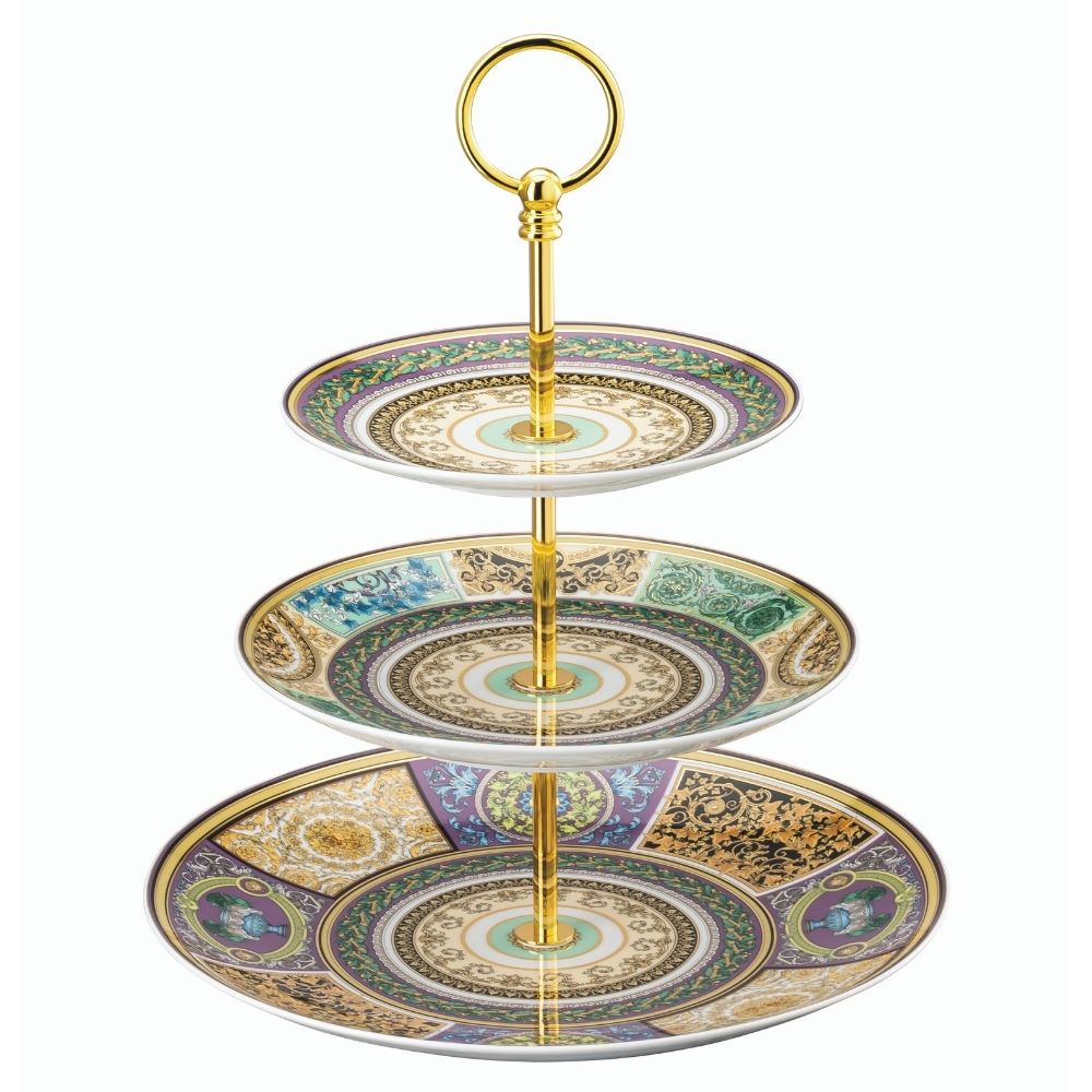Etajera 3 niveluri, Barocco Mosaic - VERSACE Etajera 3 niveluri, Barocco Mosaic - VERSACE
