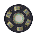 Set 6 cesti pentru ceai si farfurii, Barocco Mosaic - VERSACE Set 6 cesti pentru ceai si farfurii, Barocco Mosaic - VERSACE