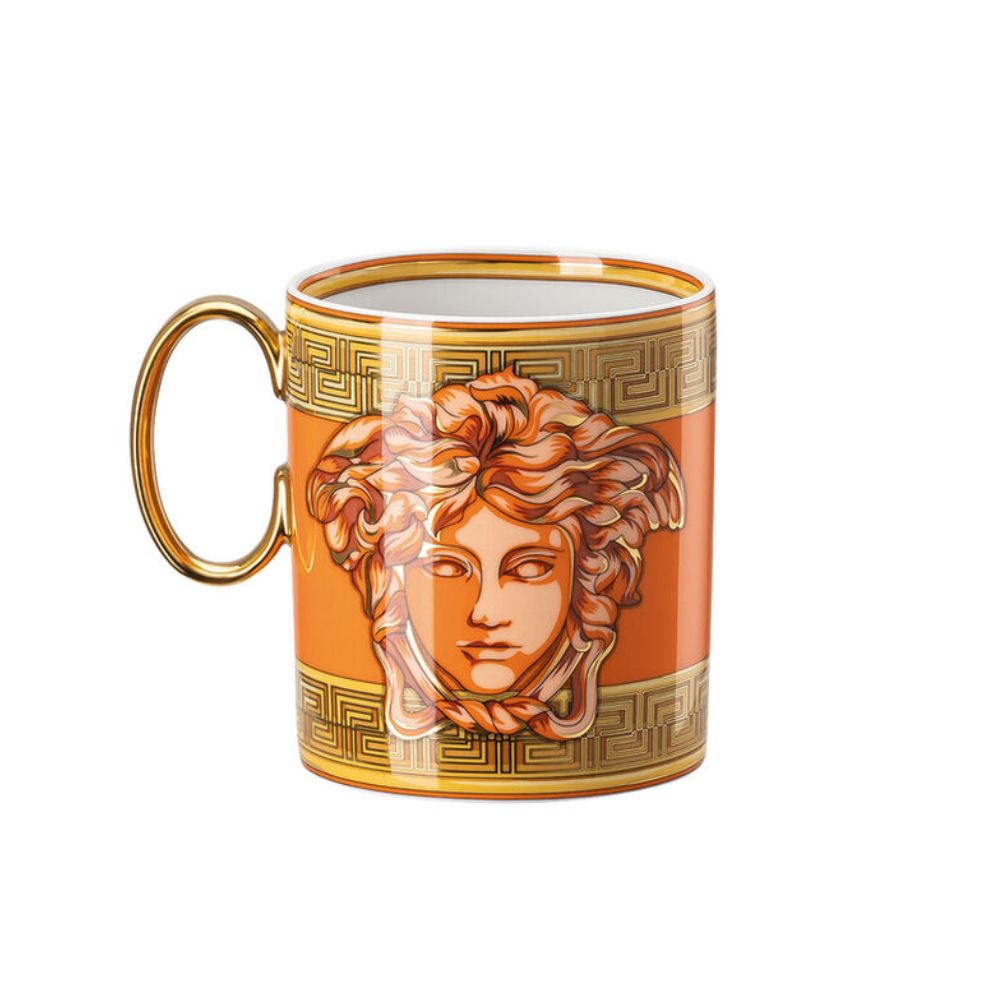 Cana din portelan, Medusa Amplified Orange Coin - VERSACE Cana din portelan, Medusa Amplified Orange Coin - VERSACE