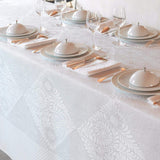 Fata de masa, 175 x 320 cm, alb, Bosphore - JACQUARD FRANCAIS Fata de masa, 175 x 320 cm, alb, Bosphore - JACQUARD FRANCAIS