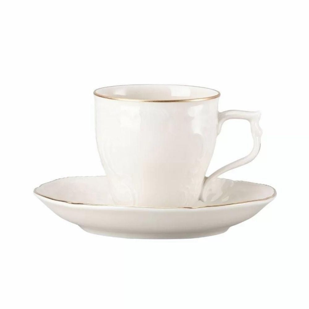 Ceasca pentru cafea si farfurie, Sanssouci Ivory Gold - ROSENTHAL Ceasca pentru cafea si farfurie, Sanssouci Ivory Gold - ROSENTHAL