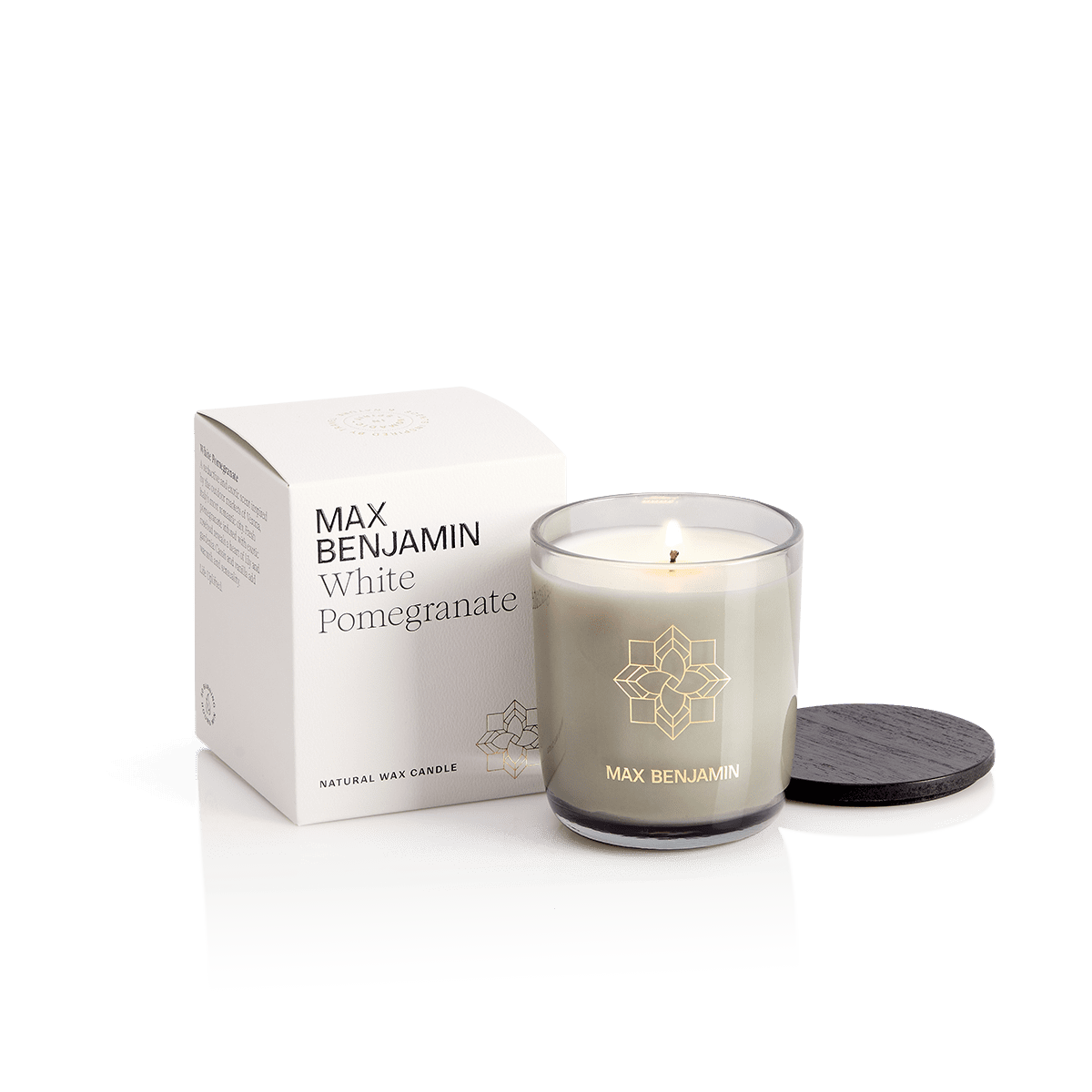 Lumanare parfumata, White Pomegranate, 210 gr, colectia Classic - MAX BENJAMIN Lumanare parfumata, White Pomegranate, 210 gr, colectia Classic - MAX BENJAMIN