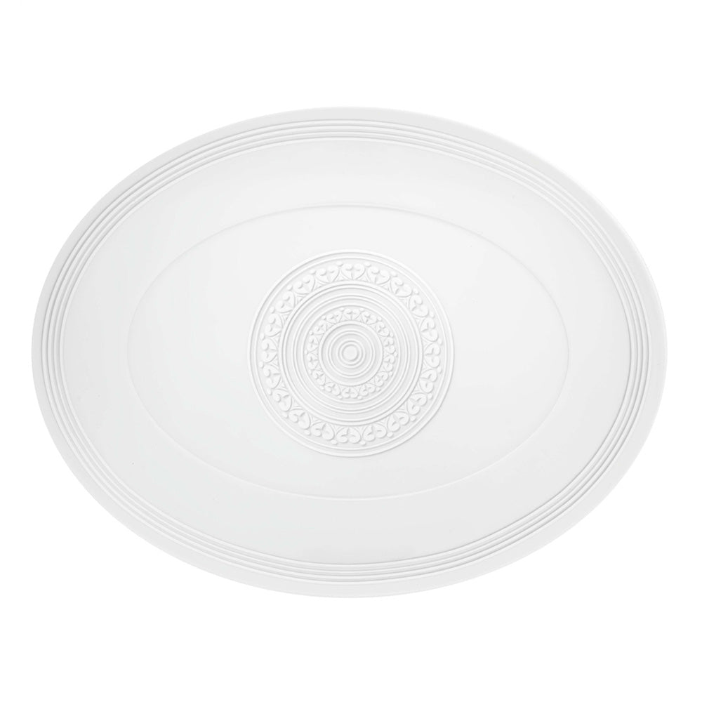 Platou oval, 35 cm, Ornament by Sam Baron - VISTA ALEGRE Platou oval, 35 cm, Ornament by Sam Baron - VISTA ALEGRE