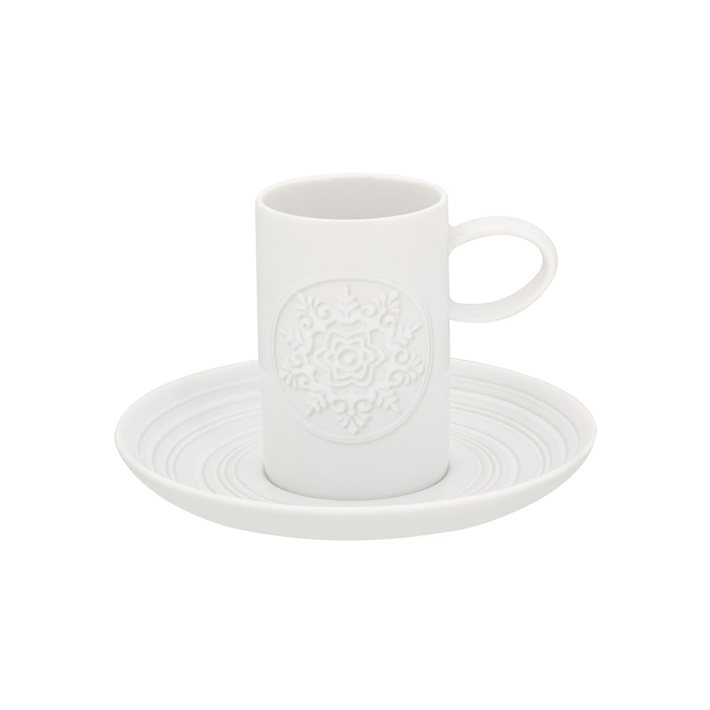Ceasca pentru espresso si farfurie, Ornament by Sam Baron - VISTA ALEGRE Ceasca pentru espresso si farfurie, Ornament by Sam Baron - VISTA ALEGRE