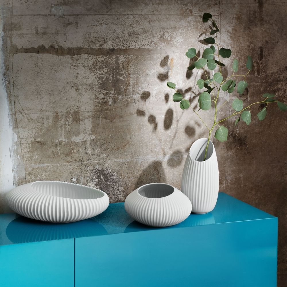 Vas din portelan, Shell White by Patrick Norguet - VISTA ALEGRE Vas din portelan, Shell White by Patrick Norguet - VISTA ALEGRE