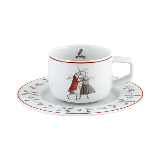 Ceasca pentru cafea si farfurie, Noel by Teresa Lima - VISTA ALEGRE
