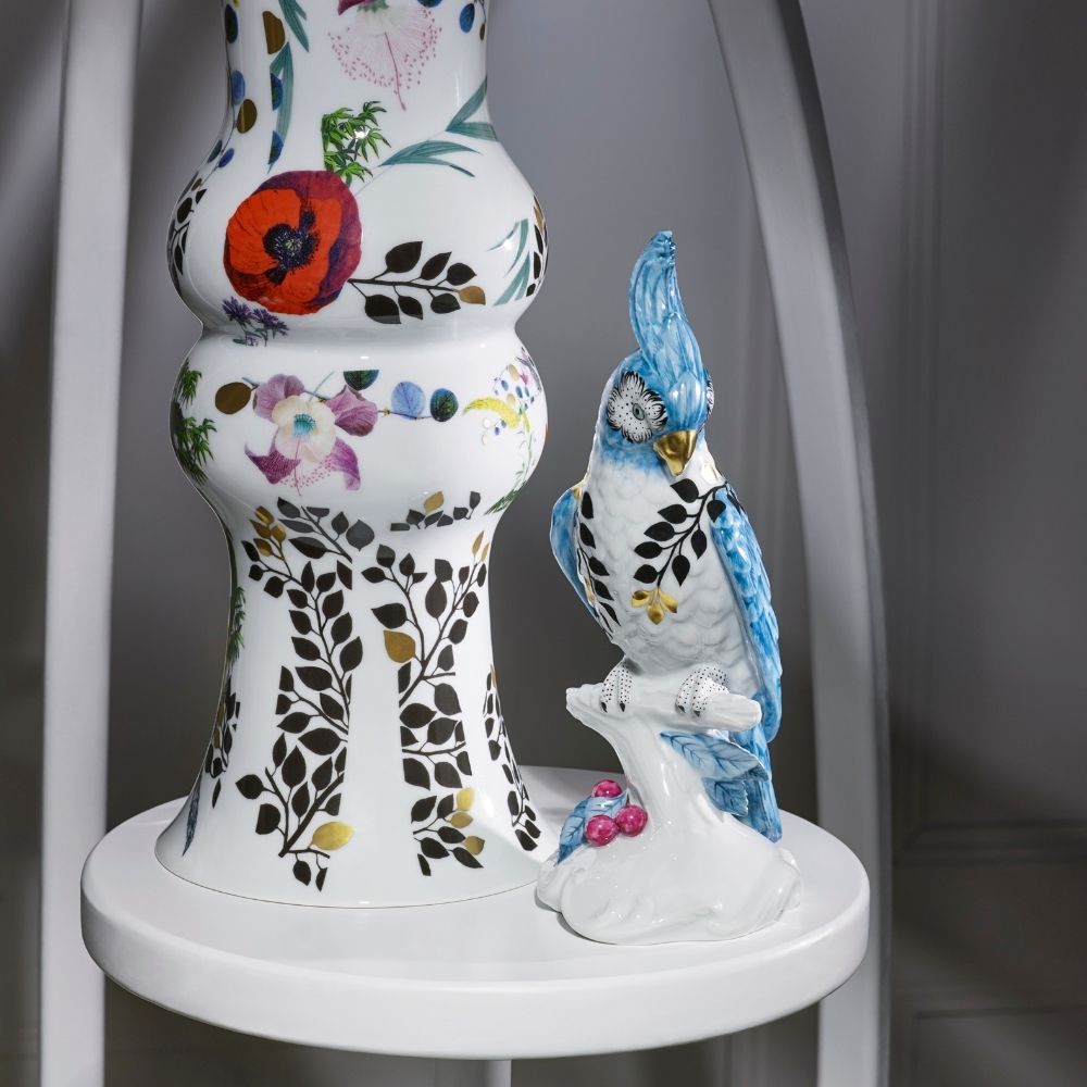 Sfesnic din portelan Cockatoo Left, Primavera - CHRISTIAN LACROIX Sfesnic din portelan Cockatoo Left, Primavera - CHRISTIAN LACROIX