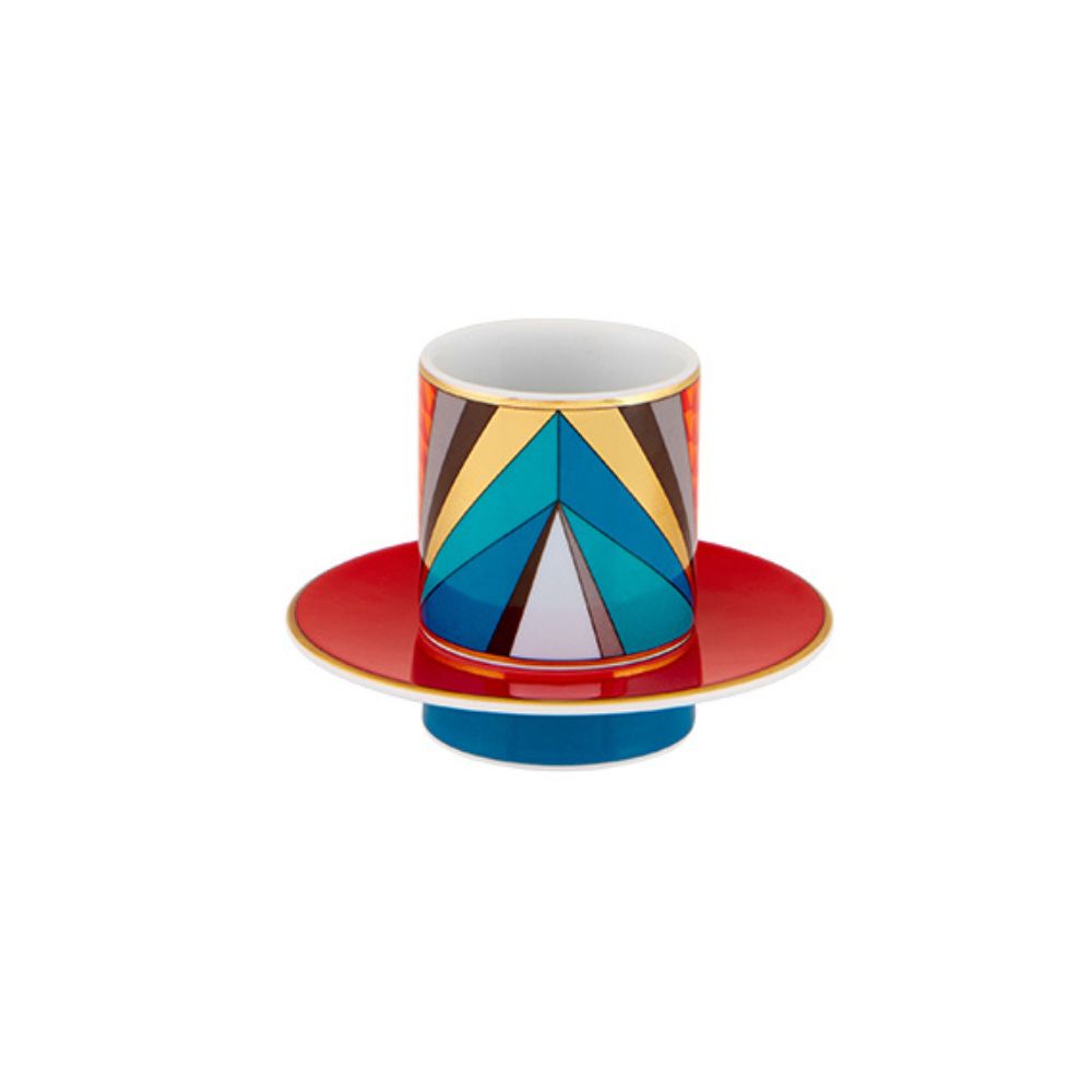 Set 4 cesti pentru cafea si farfurii, Futurismo - VISTA ALEGRE Set 4 cesti pentru cafea si farfurii, Futurismo - VISTA ALEGRE
