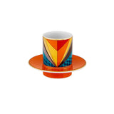Set 4 cesti pentru cafea si farfurii, Futurismo - VISTA ALEGRE Set 4 cesti pentru cafea si farfurii, Futurismo - VISTA ALEGRE