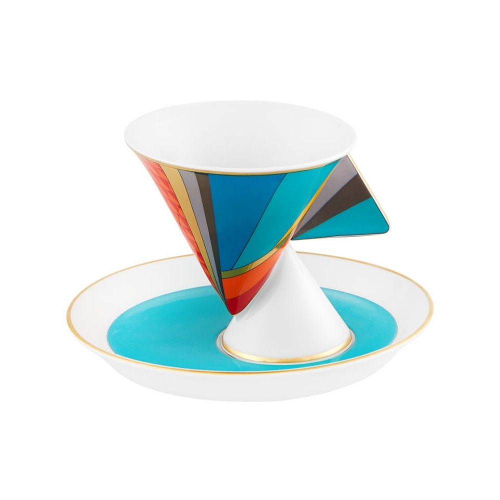 Ceasca pentru espresso si farfurie, Futurismo - VISTA ALEGRE Ceasca pentru espresso si farfurie, Futurismo - VISTA ALEGRE