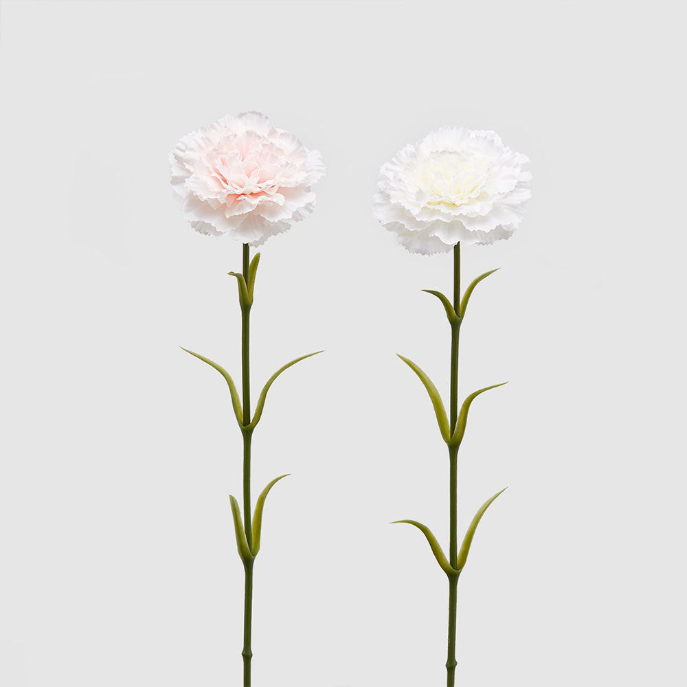 Floare decorativa garoafa, alb/roz, 65 cm - SIMONA'S COLLECTION Floare decorativa garoafa, alb/roz, 65 cm - SIMONA'S COLLECTION