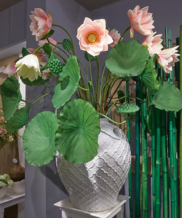 Floare decorativa boboc de nufar, verde, 80 cm - SIMONA'S COLLECTION Floare decorativa boboc de nufar, verde, 80 cm - SIMONA'S COLLECTION