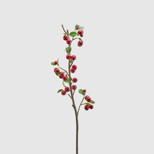 Ramura decorativa Melin, rosu inchis - 90 cm - SIMONA's Christmas