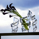 Vaza transparenta din cristal, Spirale - BACCARAT Vaza transparenta din cristal, Spirale - BACCARAT