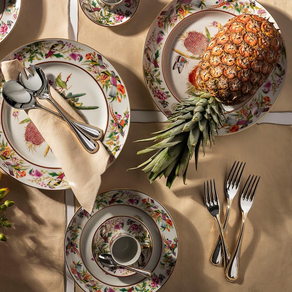 Set 2 piese pentru servire salata, lingura si fruculita, Perle D'Or - VISTA ALEGRE Set 2 piese pentru servire salata, lingura si fruculita, Perle D'Or - VISTA ALEGRE