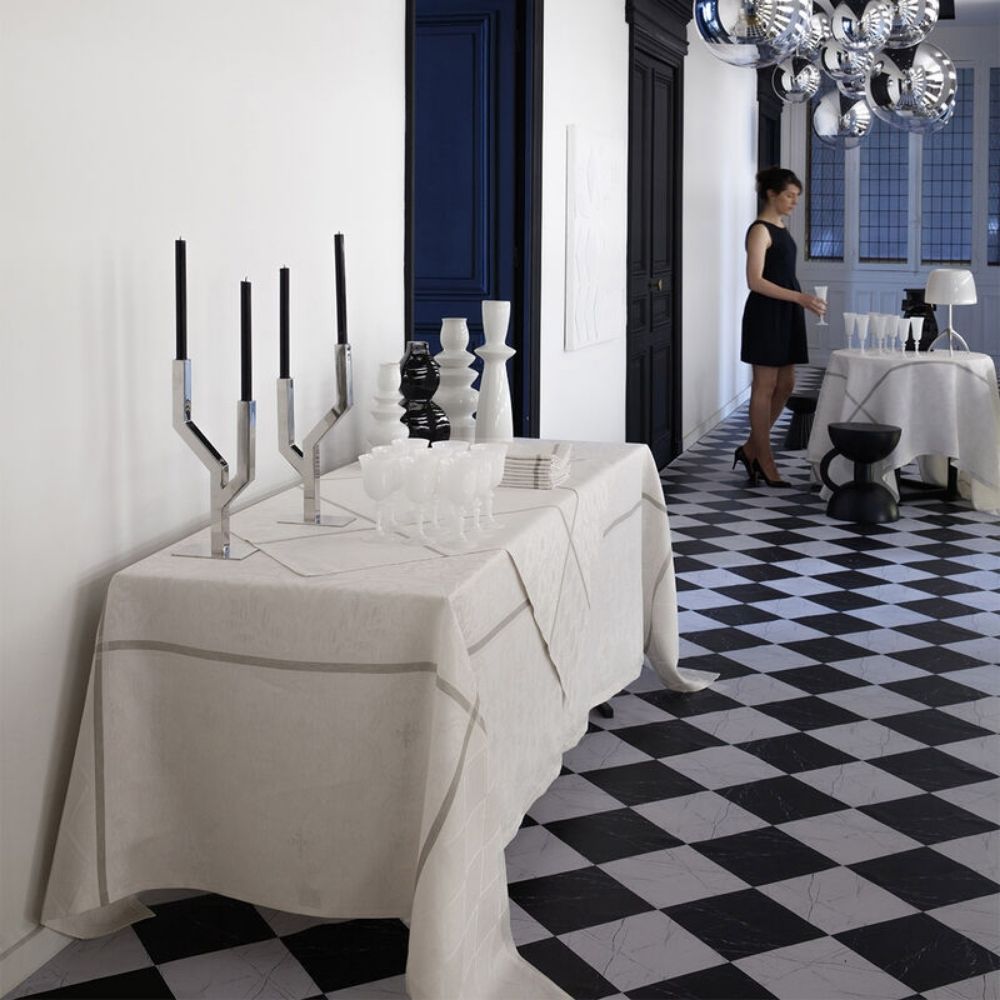 Fata de masa 175 x 320 cm, alb, Armoiries - JACQUARD FRANCAIS Fata de masa 175 x 320 cm, alb, Armoiries - JACQUARD FRANCAIS