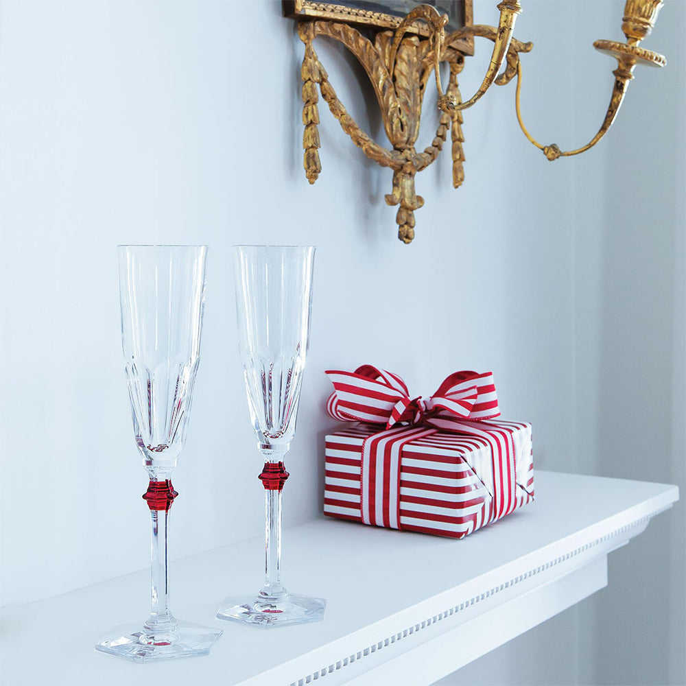 Set doua pahare pentru sampanie, 170 ml, rosu, Harcourt Eve Flute - BACCARAT Set doua pahare pentru sampanie, 170 ml, rosu, Harcourt Eve Flute - BACCARAT