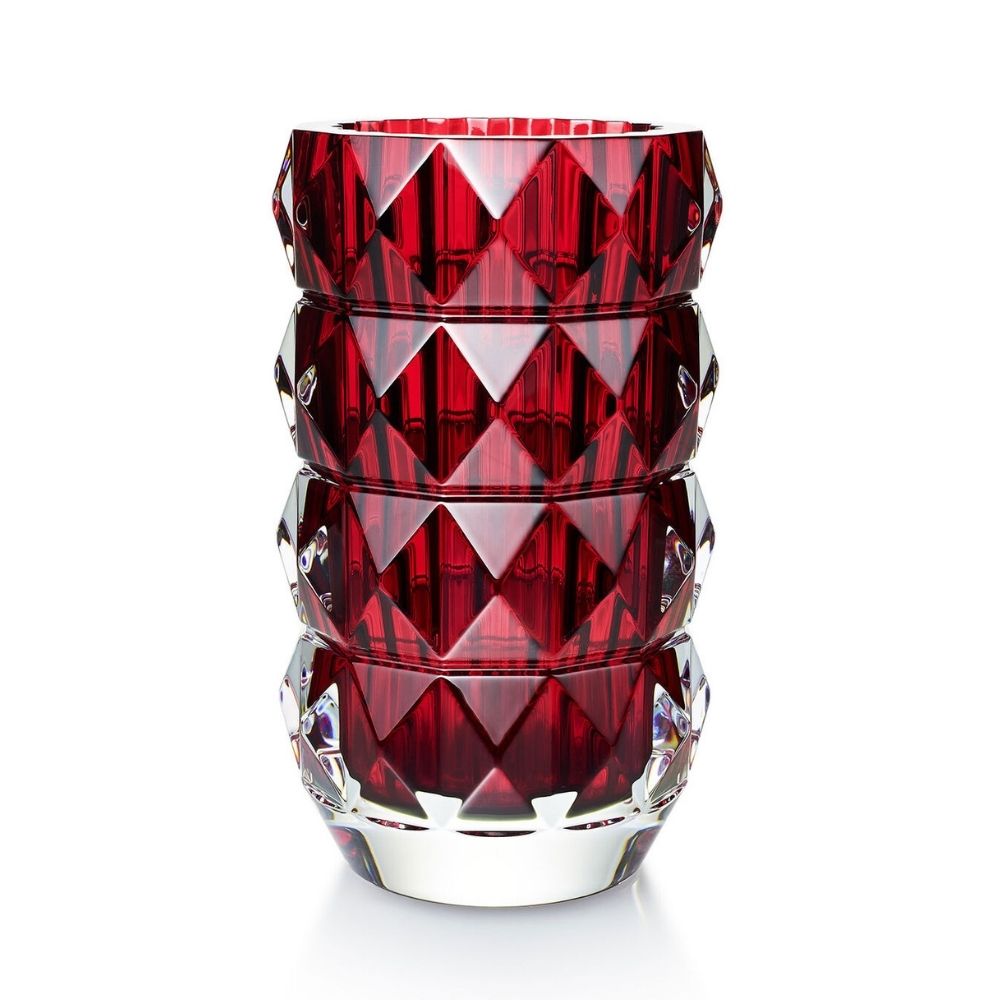 Vaza rosie din cristal, Louxor by Thomas Bastide - BACCARAT Vaza rosie din cristal, Louxor by Thomas Bastide - BACCARAT