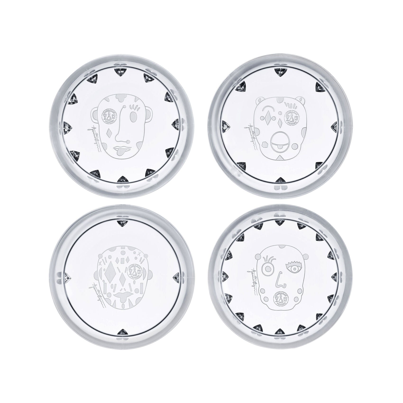 Set 4 pahare, 350 ml, Faunacrystopolis by Jaime Hayon - BACCARAT Set 4 pahare, 350 ml, Faunacrystopolis by Jaime Hayon - BACCARAT