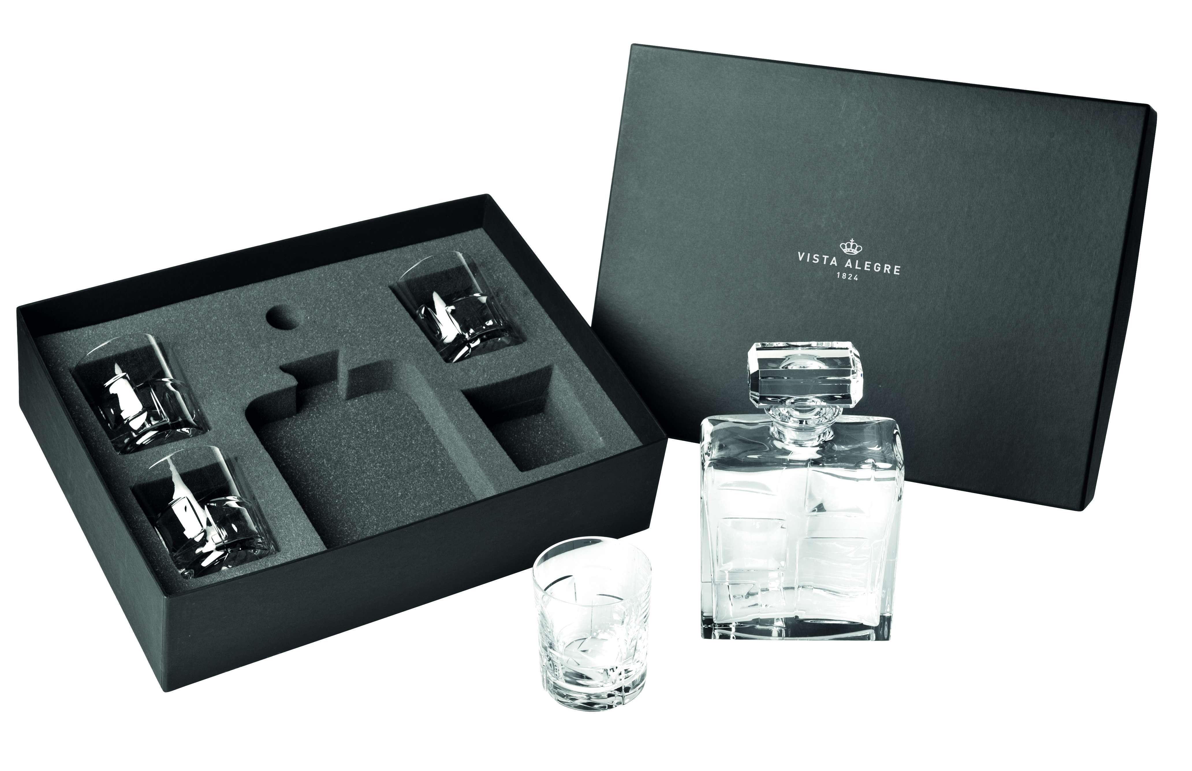 Set whisky - 1 decantor si 4 pahare, Portrait - VISTA ALEGRE Set whisky - 1 decantor si 4 pahare, Portrait - VISTA ALEGRE