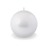 Lumanare decorativa sfera, alb lacuit, 10 cm - SIMONA'S COLLECTION Lumanare decorativa sfera, alb lacuit, 10 cm - SIMONA'S COLLECTION